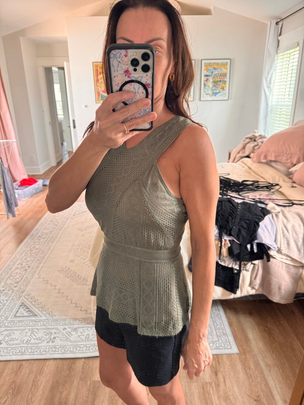 BCBG Maxazria peplum top